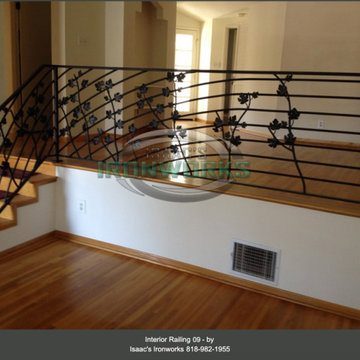Interior Railings Custom Made by Isaac's Ironworks
