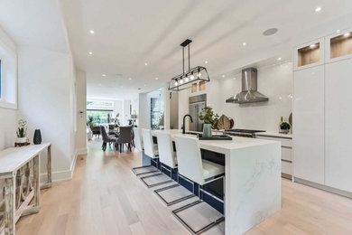 Inspiration for a contemporary kitchen remodel in Toronto