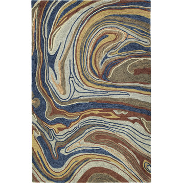 Kaleen Marble Multicolor color Hand-Tufted Rug, 9'6"x13'