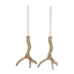 Adler Iron Candleholders - Candleholders