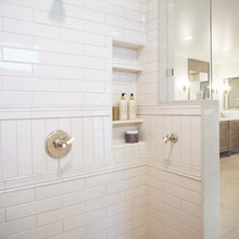 White Tile Bathrooms