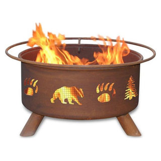Patina Products Bear & Trees Fire Pit, 16