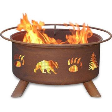 Patina Products  Bear & Trees Fire Pit