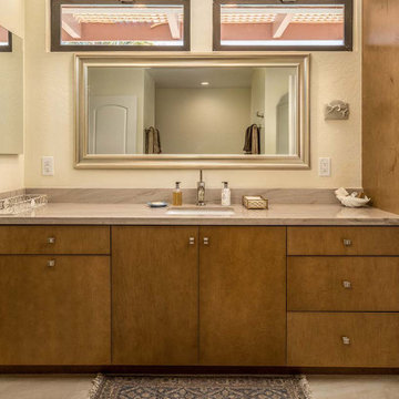 Escondido Bathroom Remodel featuring Southcoast cabinets