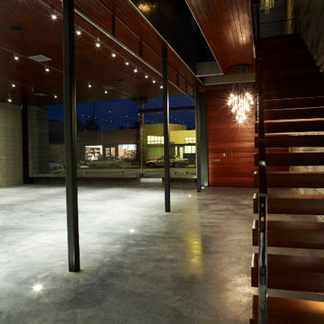 Modern Floating Open Staircase to Living Space