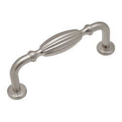 Cosmas - Cosmas 7119 Cabinet Pull, 3" Hole Centers, Set of 5, Satin Nickel - Cabinet And Drawer Handle Pulls