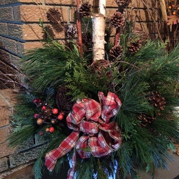 Assorted Outdoor Christmas Arrangements