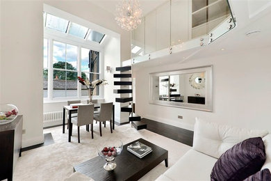 This is an example of a contemporary living room in London.