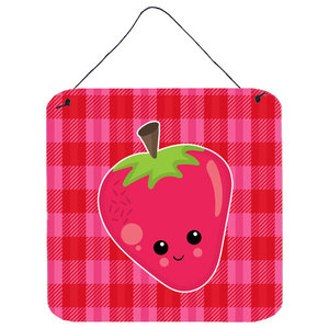 Ice Pop Popcicle Face Gingham Wall Door Hanging Prints Contemporary Outdoor Wall Art By The Store