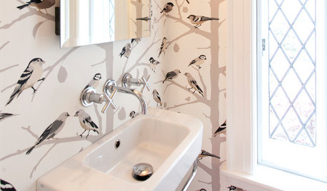Room of the Day: Tiny Powder Room With a Treehouse Feel