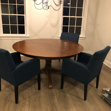 missing left arm on chair