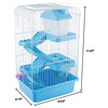 3 Story Hamster Cage Habitat With Blue House by Petmaker