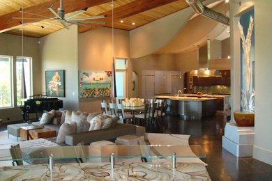 Inspiration for a contemporary kitchen remodel in Miami
