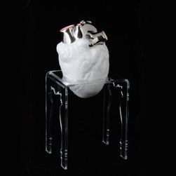 The New English - The New English Heart Bud Vase - Platinum - Vases