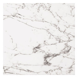 Walls and Floors - Arabescato Veined White Marble Effect Polished Tiles, 590x590 mm, 1 m2 - Wall And Floor Tile