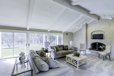 Example of an eclectic home design design in Other