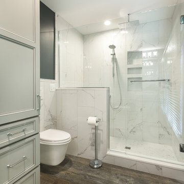 Trending White Bathroom Remodel - Troy, MI