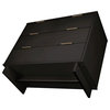 Granville 38.18" Modern Standard Dresser, Black