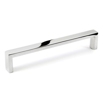 Celeste Slim Pull Cabinet Handle Polished Chrome Solid Stainless Steel, 5"
