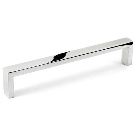 Celeste Slim Pull Cabinet Handle Polished Chrome Solid Stainless Steel, 5"