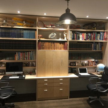 DIY library fit out in home office