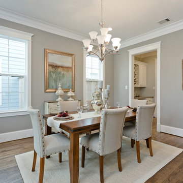 35 Red Harper Model Home in Spring