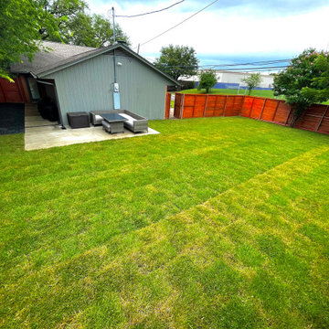 Dallas 10,000sqft lawn replacement