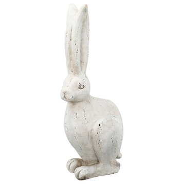 Sitting Rabbit Statue Figurine 8"x5"x18.5"