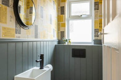 Design ideas for a retro cloakroom in London.