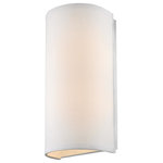 Dolan Designs - Dolan Designs Fabbricato - Two Light Wall Sconce, White Fabric Finish - Fabbricato Two Light White Fabric *UL Approved: YES Energy Star Qualified: n/a ADA Certified: n/a  *Number of Lights: Lamp: 2-*Wattage:60w Medium Base bulb(s) *Bulb Included:No *Bulb Type:Medium Base *Finish Type:White Fabric