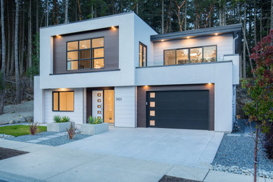 Inspiration for a modern exterior home remodel in Vancouver