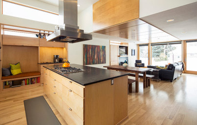 Room of the Day: Light-Toned Wood Connects a Bright New Great Room