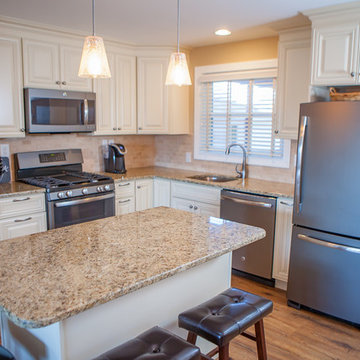 Sprissler Kitchen and Stack Stone Fireplace