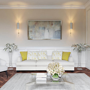 Interior Rendering Services for a Living Room Design