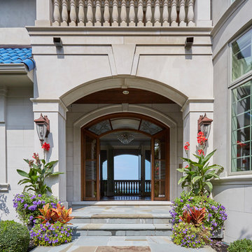 Limestone Entry and Balustrade