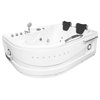 Hot Tub White 67"x47" Double Pump With Heater, Maui