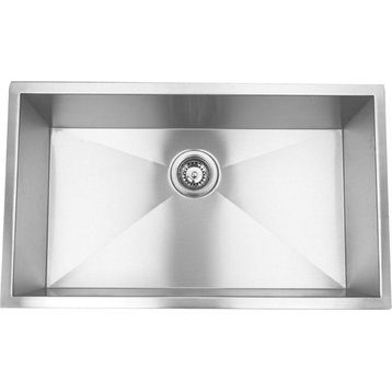 16-GAUGE Stainless Steel Undermount Kitchen Sink - Silver