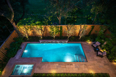 Transitional pool photo in Toronto