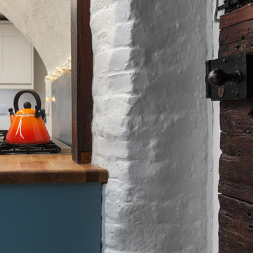 A modern kitchen in a very traditional home