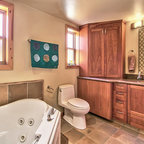 Roll in shower and wet room - Transitional - Bathroom - Cleveland - by