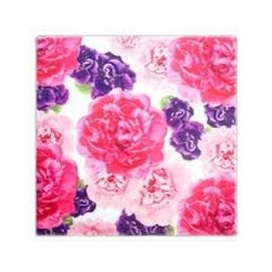 Floral Art Dinner Napkins- Peony Pattern - Napkins