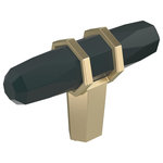 Amerock - Amerock London 2-1/2" Length Cabinet Knob, Black Bronze/Golden Champagne - The Amerock BP36647BBRBBZ London 2-1/2 in (64 mm) Length Knob is finished in Black Bronze/Golden Champagne. With its faceted forms and clean geometric patterns, the London collection creates a sophisticated modern statement. Crisp lines marry with an assembled, split finish design for something truly dramatic. A stunning and yet timeless split finish, Amerocks black bronze/golden champagne finish marries the striking tone of black bronze (matte black) with soft warm accents of golden champagne. Founded in 1928, Amerocks award-winning home solutions including decorative and functional cabinet hardware, bath accessories, decorative hooks and wall plates have built the companys reputation for chic design accessories that inspire homeowners to express their personal style. Amerock offers a variety of styles and finishes at affordable prices that add the perfect finishing touch to any room