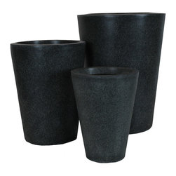 AuthenTEAK Lightweight Fiberglass Planters - Outdoor Pots And Planters