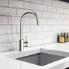 Design House 595652 Eastport II 1.8 GPM 1 Hole Kitchen Faucet - Satin Nickel