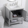 Grey 30" Single Sink Bathroom Vanity