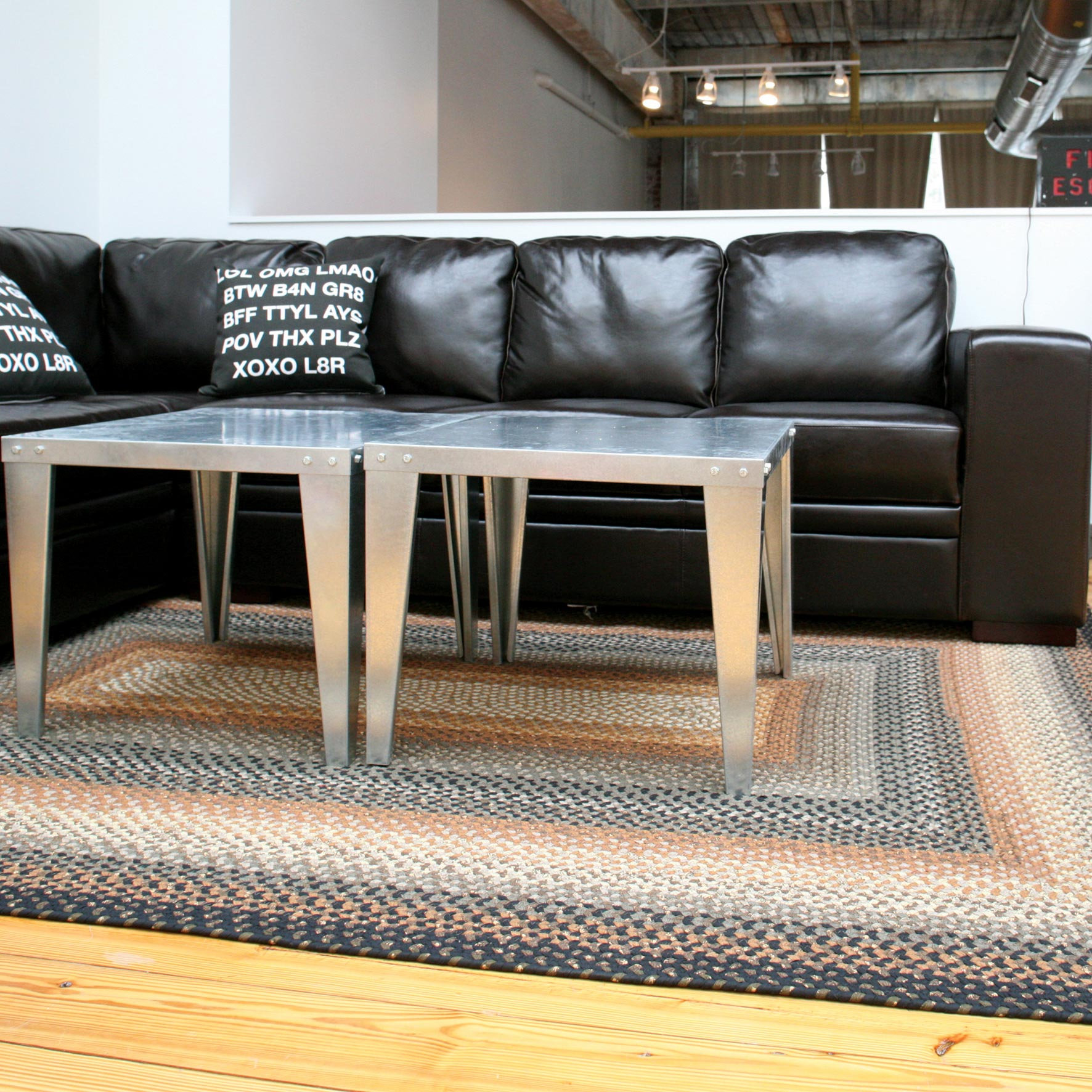 Cocoa Bean Oval Cotton Braided Rug - 30