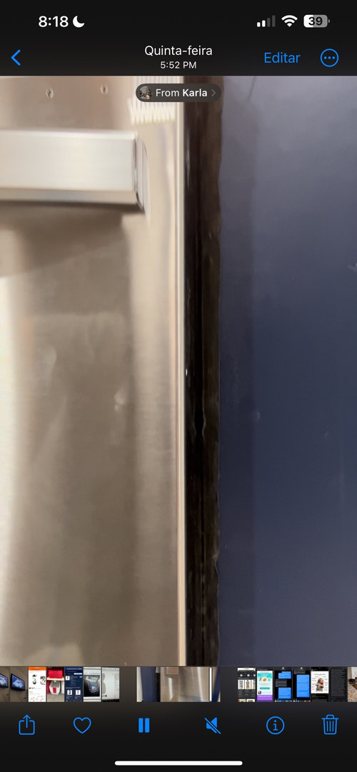 dishwasher trim sticking out