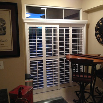 Bypass Shutters, patio door applications