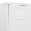 vidaXL Metal Storage Cabinet Storage Locker Organizer Cabinet White Steel