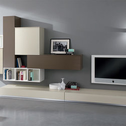 Modern Wall Unit Exential Y21 by Spar - $5,599.00 - Entertainment Centers And Tv Stands